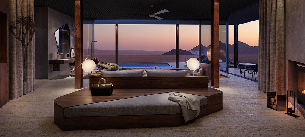 africa namibia andbeyond sossusvlei Guest suite Render