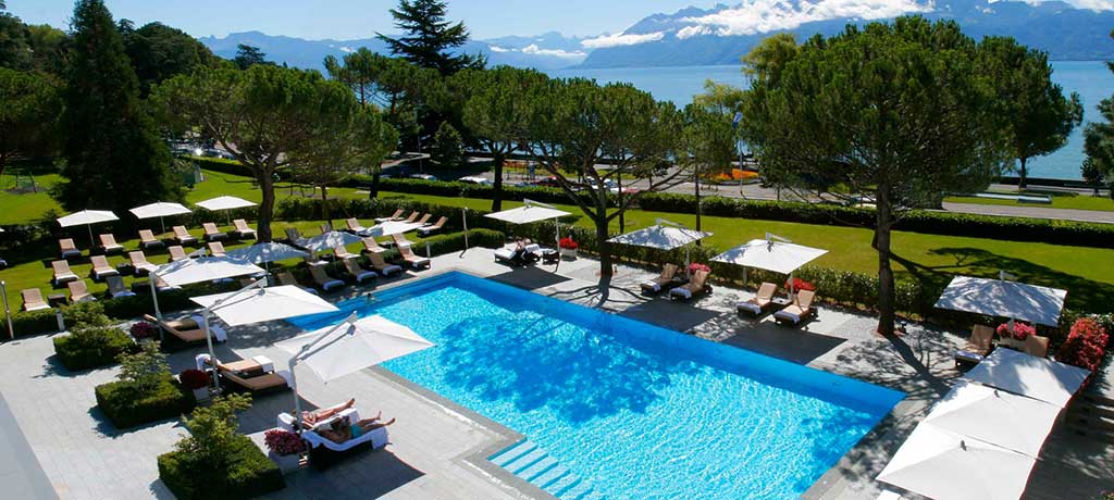 europe switzerland lausanne beau rivage palace pool