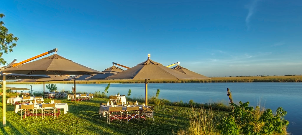 Africa Botswana Chobe Game Lodge dining