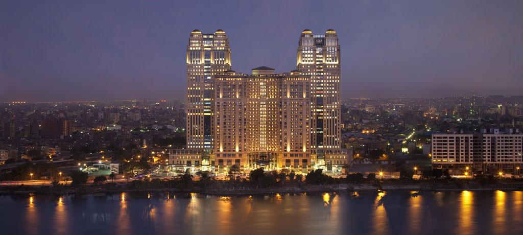 fairmont nile city at night