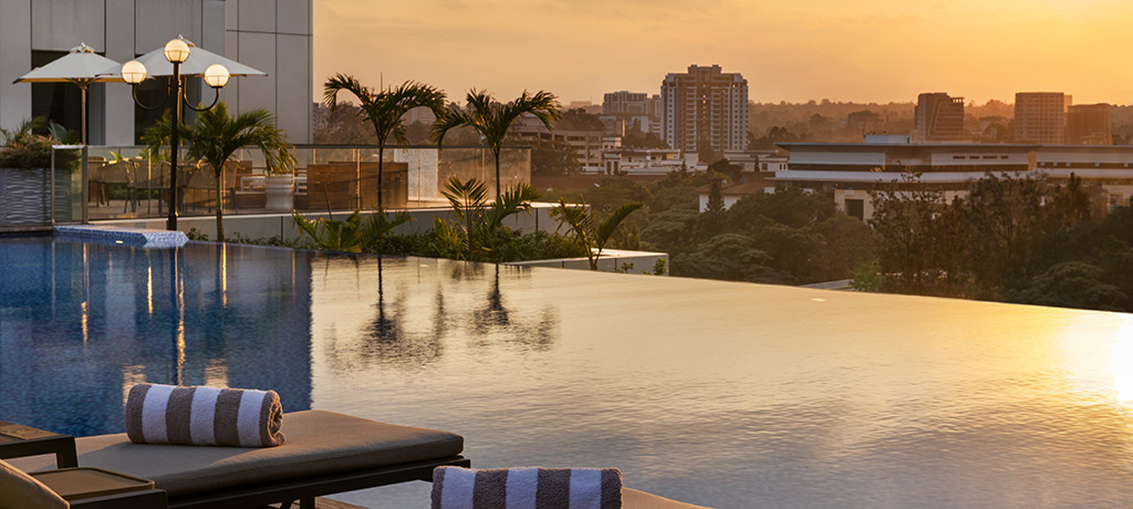 Africa Kenya Nairobi JW Marriott Hotel pool