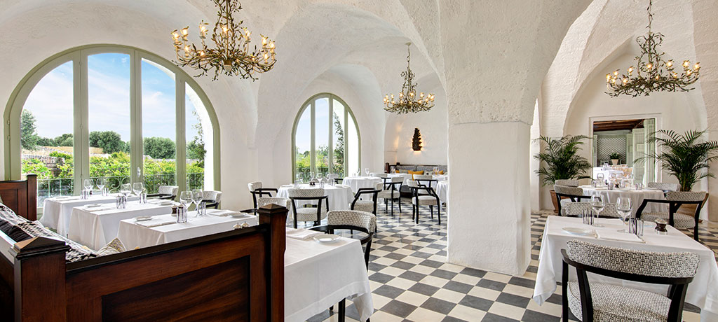 Europe Italy Fasano Masseria Torre Maizza Dining