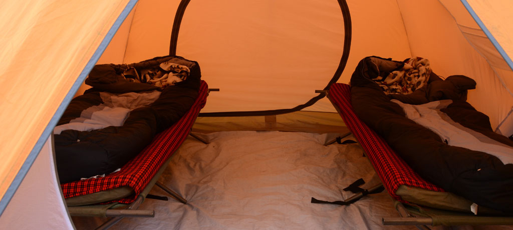 tent interior