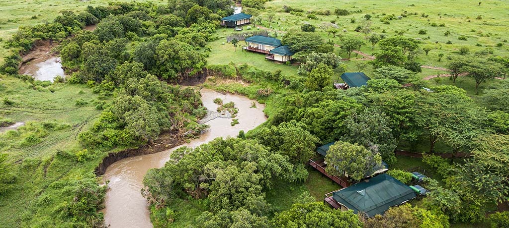 Africa Kenya Masai Mara Olare Mara Kempinski Aerial View 01