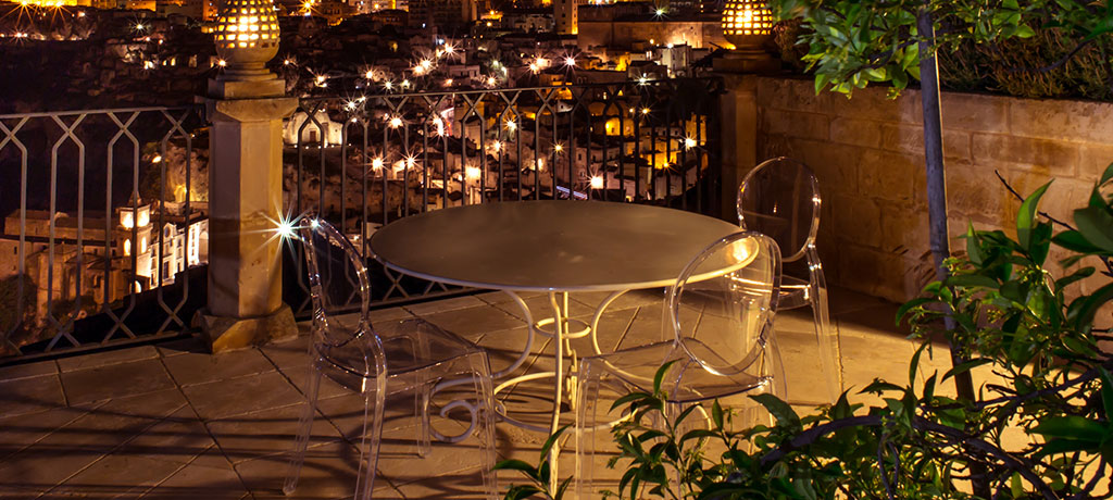 Europe Italy Matera Palazzo Gattini Luxury Hotel Terrace