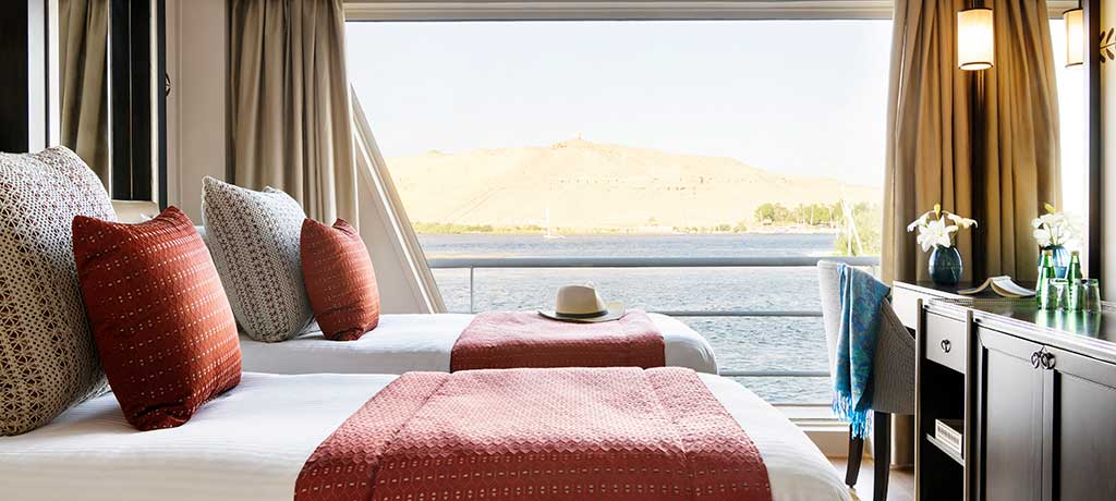 Middle East Egypt Nile River Sanctuary Sun Boat IV Standard Cabin Twin