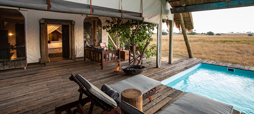 Africa Botswana Selinda Reserve Selinda Camp suite