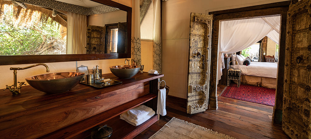 Africa Botswana Selinda Reserve Selinda Camp suite