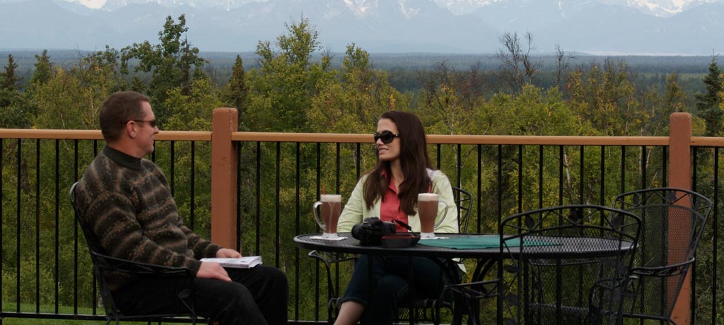 view of mt. mckinley from the deck