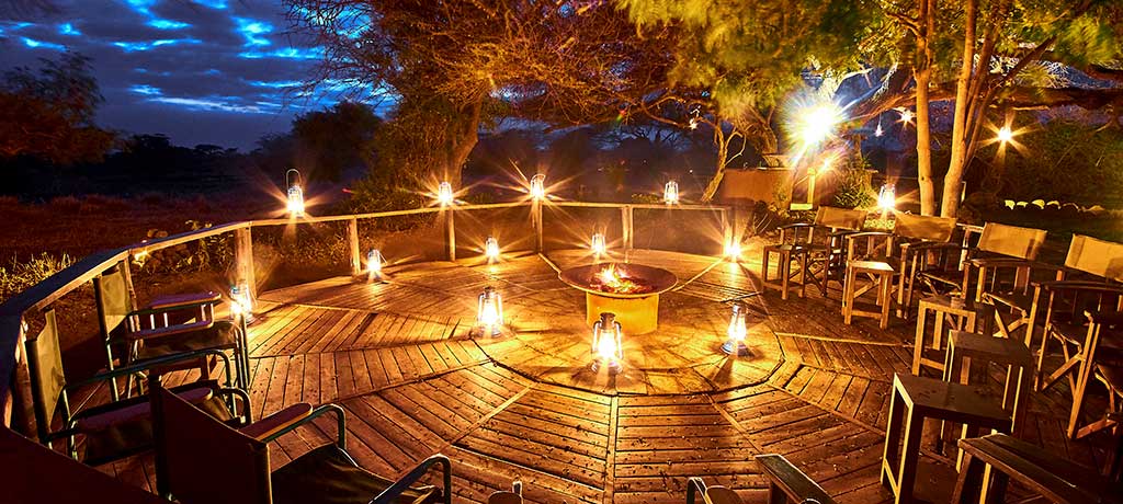 africa kenya amboseli national park tawi lodge fire pit 