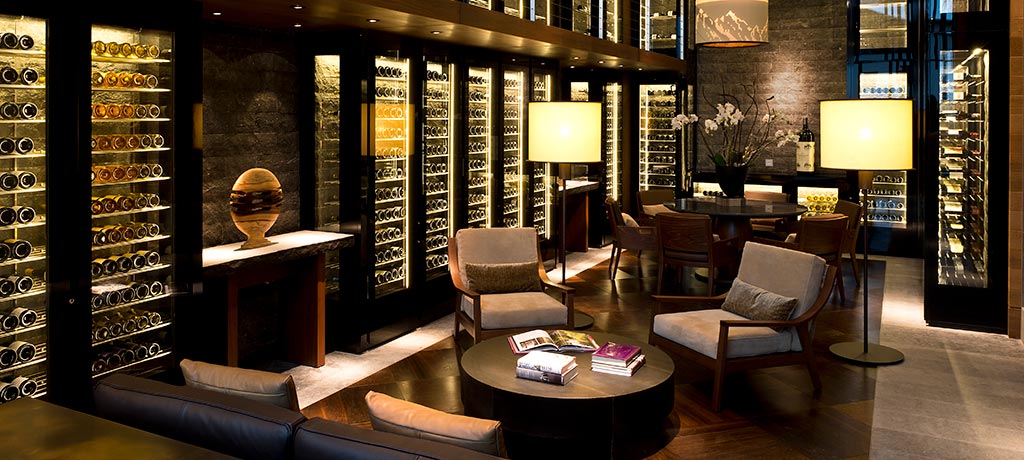 Europe Switzerland Andermatt The Chedi Andermatt The Wine Library