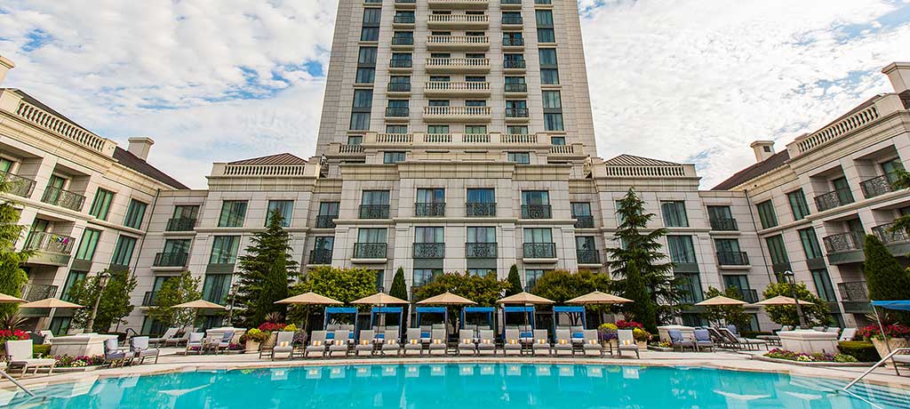 North America Utah Salt Lake City The Grand America Hotel outdoor pool